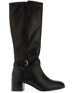 Dune Trusti Casual Knee-High Boots - Black