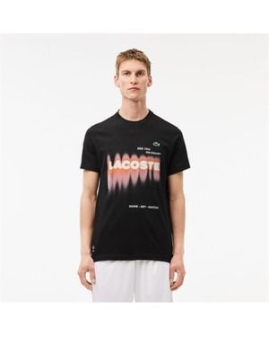 Lacoste Tennis X Daniil Medvedev T-Shirt - Black