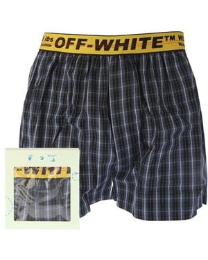 Off-White c/o Virgil Abloh Classic Industrial Checked Boxers - Blue