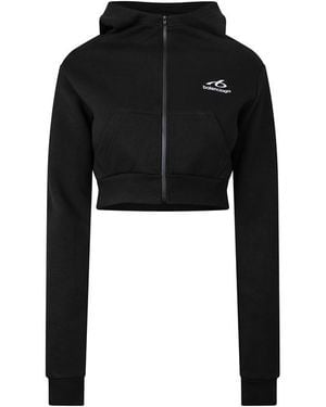 Balenciaga Bal Cocoon Hoodie Ld64 - Black