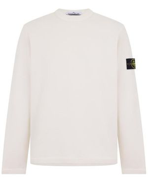 Stone Island Mesh Crew Sweatshirt - White