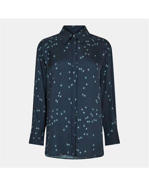 BOSS Long Sleeve Blouse - Blue