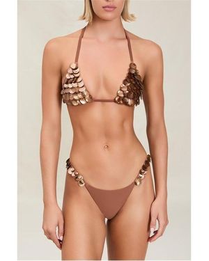 Devon Windsor Cali Seashell Bikini Top - Natural