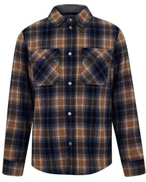 Woolrich Alaskan Melton Italian Wool Overshirt - Blue