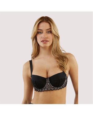 Playful Promises Bettie Page Eco Vivien Balcony Bikini Top - Black