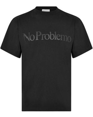 Aries No Problemo Short Sleeve T Shirt - Black