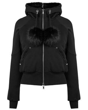 Moose Knuckles Moose Oro Rev Sweat Ld64 - Black