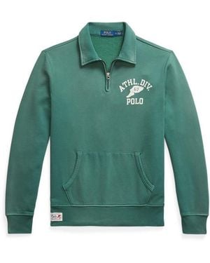 Polo Ralph Lauren Quarter Zip Fleece Pullover - Green