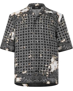 Amiri 'Beach Bandana Bowling' Shirt - Black