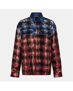 Palm Angels Palm Curve Shirt - Blue