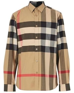 Burberry Long Sleeve Summerton Shirt - Brown