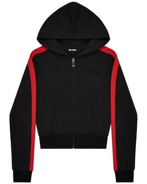 No Fear Track Zip Up Hoodie - Black