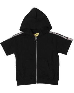 Off-White c/o Virgil Abloh Logo Band Zip Hoodie - Black