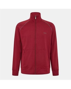 BOSS Mixmatch Full Zipped Fleece Jacket - Red