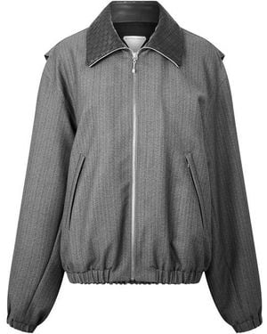 Bottega Veneta Bv Intrec Cllr Jkt Sn64 - Grey