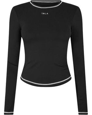 Tala Ultralite Ls Active Tee Contrast Stitch - Blue