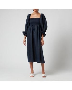 Sleeper Atlanta Linen Dress - Blue