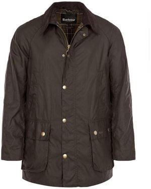 Barbour Ashby Water Resistant Windproof Long Sleeve Wax Jacket - Blue