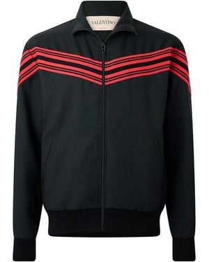 Valentino Val Felpa Zip Jkt Sn64 - Black