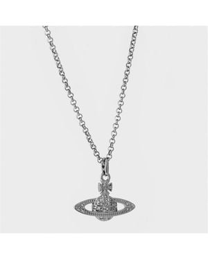 Vivienne Westwood Mini Bas Relief Pendant Necklace - White