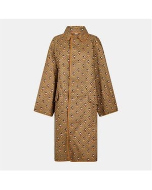 Gucci Double-Breasted Trench Coat - Brown