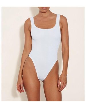 Hunza G Square Neck Swimsuit - White