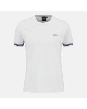 Barbour Bruce Tipped Cuff T-Shirt - White