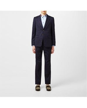 Gucci Embroidered GG Suit - Blue