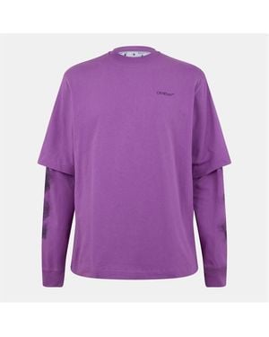 Off-White c/o Virgil Abloh Off Jmb Arw Ls T - Purple