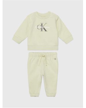 Calvin Klein Logo Tracksuit Infants - Yellow