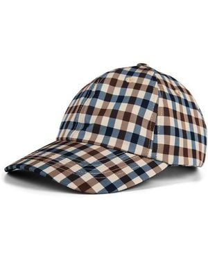 Aquascutum Aquscutum Hydro Active Club Check Cap - Blue