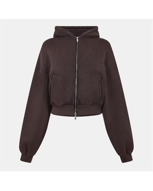 Represent Initial Zip Hoodie - Brown
