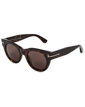 Tom Ford Round Sunglasses - Brown