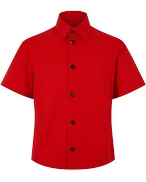 Bottega Veneta Bv Buttoned Shirt - Red