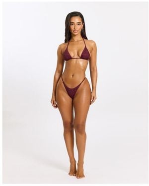 Mars the Label Rhinestone Bikini Set - Orange