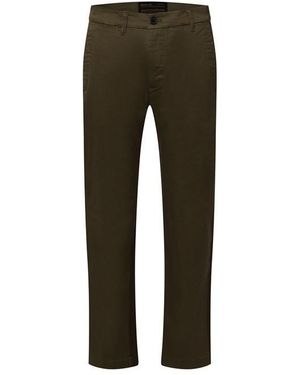 Replay Straight Leg Cotton Trousers - Green