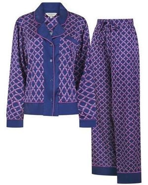 Ted Baker Dahlia Long Sleeve Pyjama Set - Blue