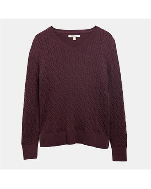 Barbour Hampton V-Neck Knit - Purple