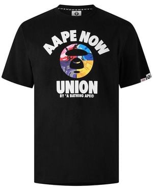 Aape Now Union Tee Sn63 - Black