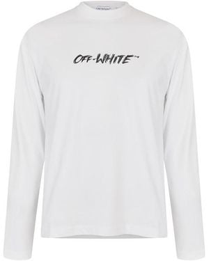 Off-White c/o Virgil Abloh Off Long Sleeve T Shirt - White