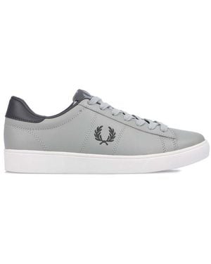 Fred Perry Spencer Leather Trainers Size 6 - Grey