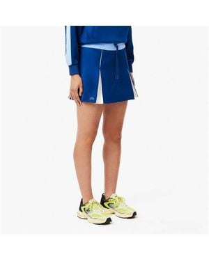 Lacoste Adjustable Colour-Block Interlock Skirt - Blue