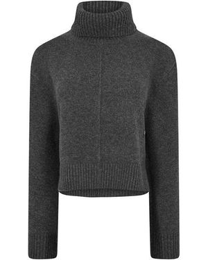 Ganni Compact Turtle Neck Jumper - Black