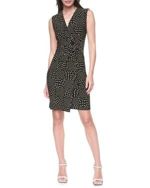 DKNY Sl Jersey Wrap Dress - Black