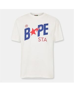 A Bathing Ape Bape Sta Tee - White