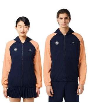 Lacoste Water-Resistant Rain Anorak - Blue