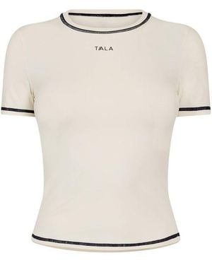 Tala Ultralite Active Tee Contrast Stitch - White