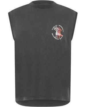 REPRESENT 247 Performance Gym Vest - Grey