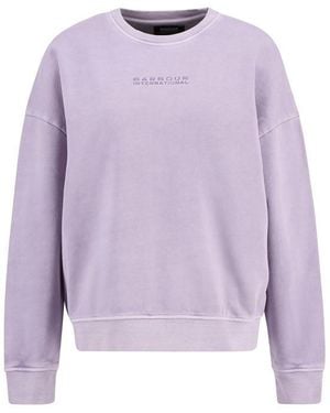 Barbour Crew Sweatshirt - Purple