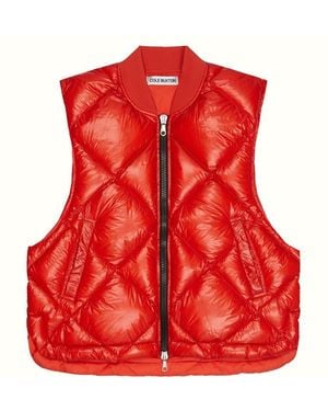 Cole Buxton Quilted Gilet - Red